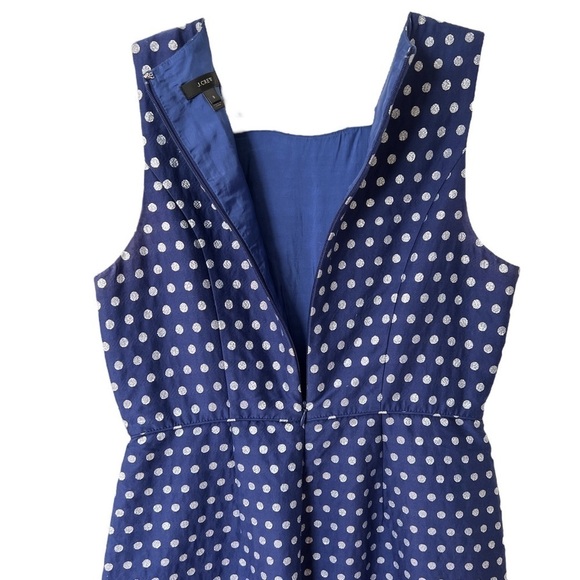 J.Crew Silver Polka Dot Dress (8) - Picture 5 of 7